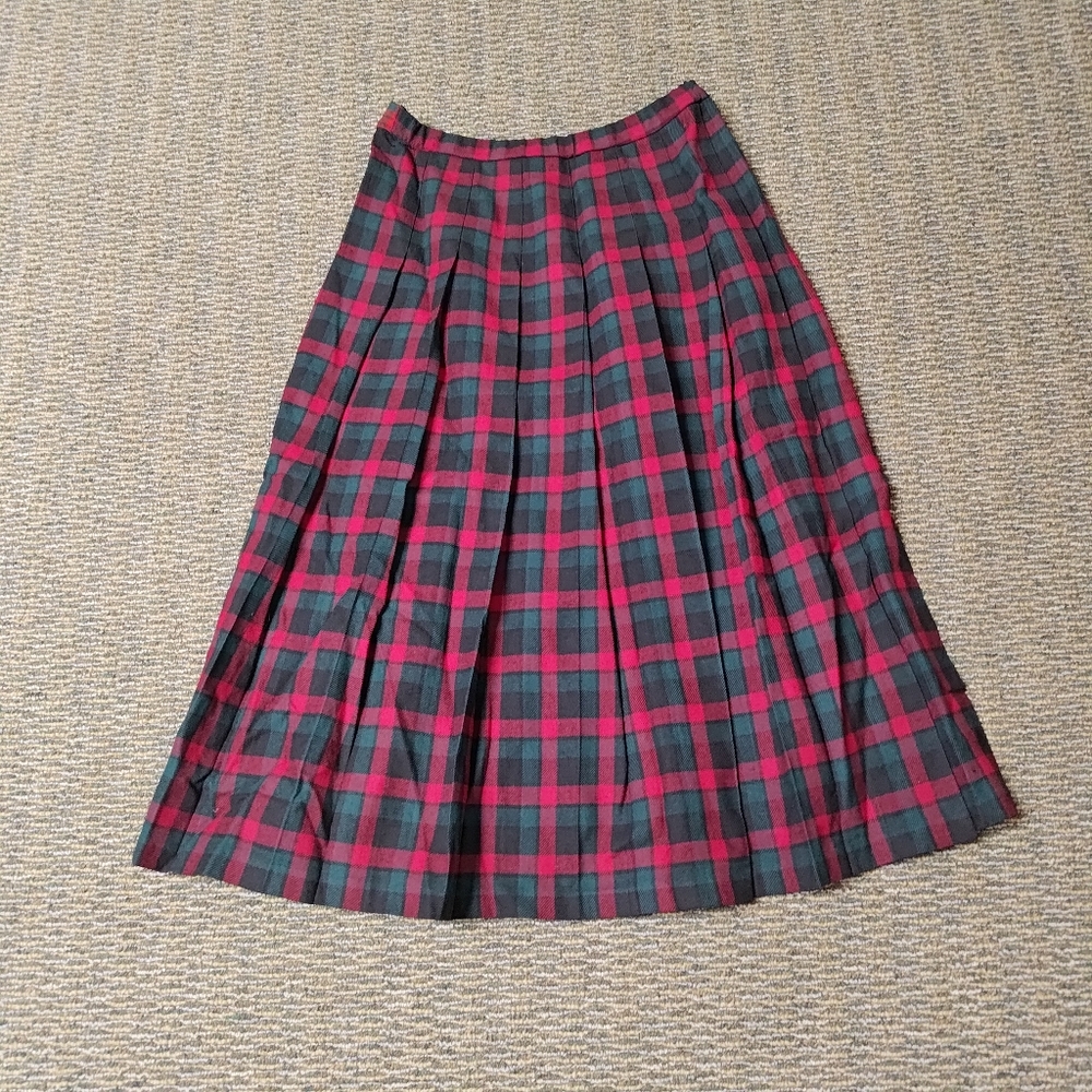 Pendleton Classic 100% Virgin Wool Tartan Plaid  Skirt Size 14